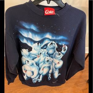 Classic vintage coca-cola Coke polar bear sweatshirt